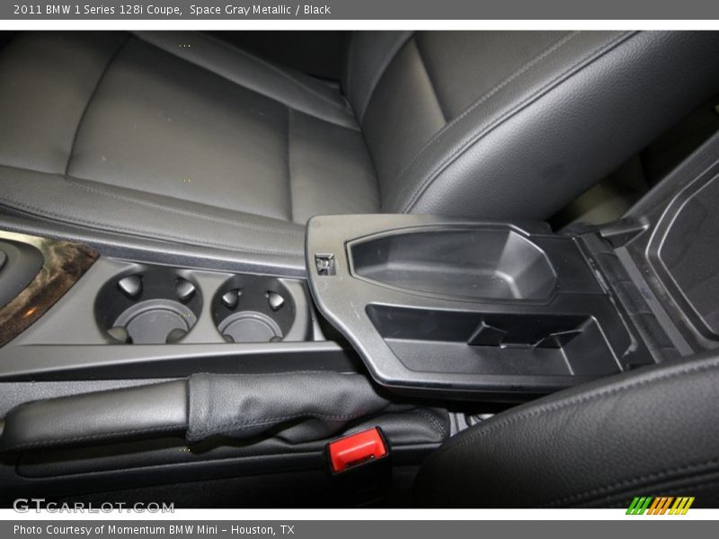 Space Gray Metallic / Black 2011 BMW 1 Series 128i Coupe