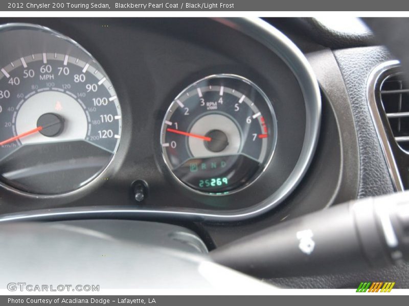 Blackberry Pearl Coat / Black/Light Frost 2012 Chrysler 200 Touring Sedan