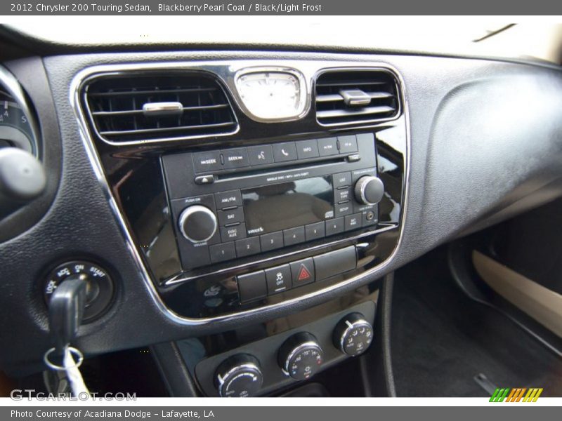 Blackberry Pearl Coat / Black/Light Frost 2012 Chrysler 200 Touring Sedan