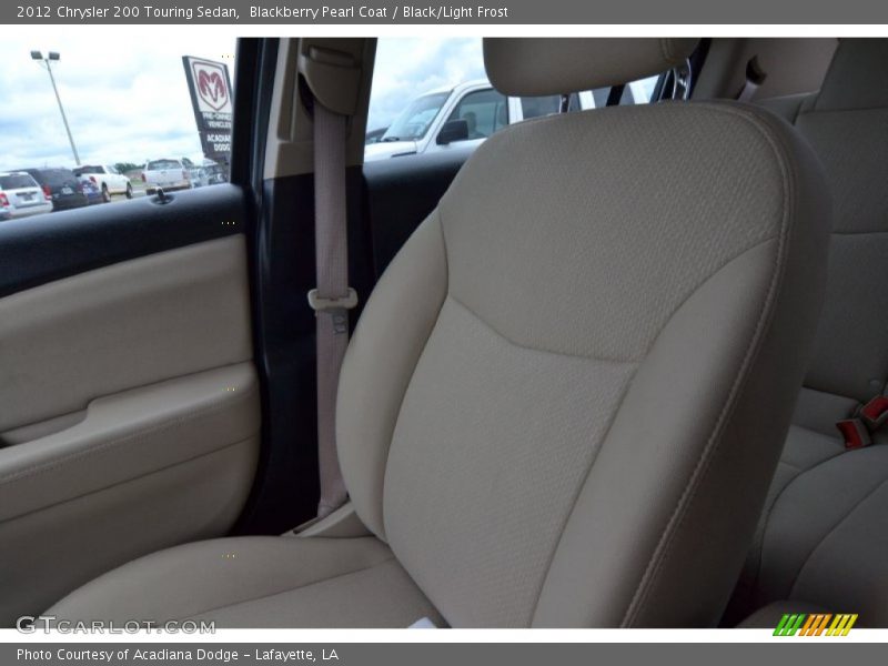 Blackberry Pearl Coat / Black/Light Frost 2012 Chrysler 200 Touring Sedan