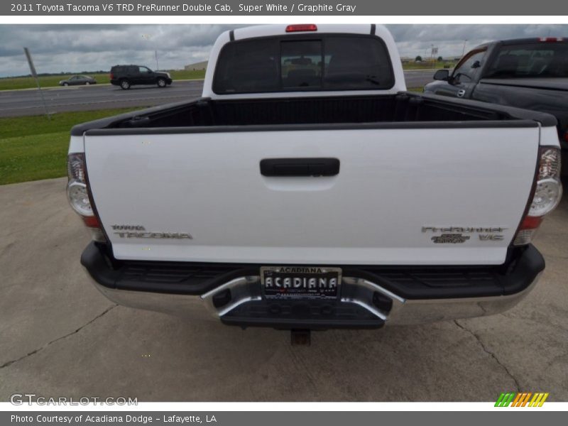 Super White / Graphite Gray 2011 Toyota Tacoma V6 TRD PreRunner Double Cab