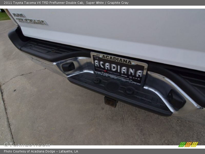 Super White / Graphite Gray 2011 Toyota Tacoma V6 TRD PreRunner Double Cab
