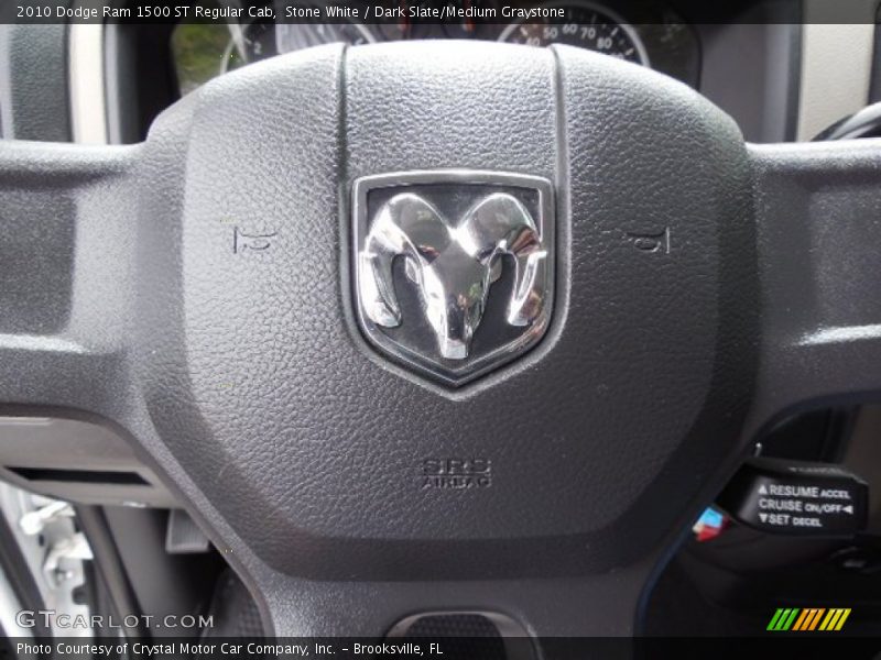 Stone White / Dark Slate/Medium Graystone 2010 Dodge Ram 1500 ST Regular Cab