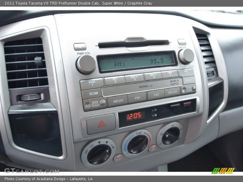 Super White / Graphite Gray 2011 Toyota Tacoma V6 TRD PreRunner Double Cab