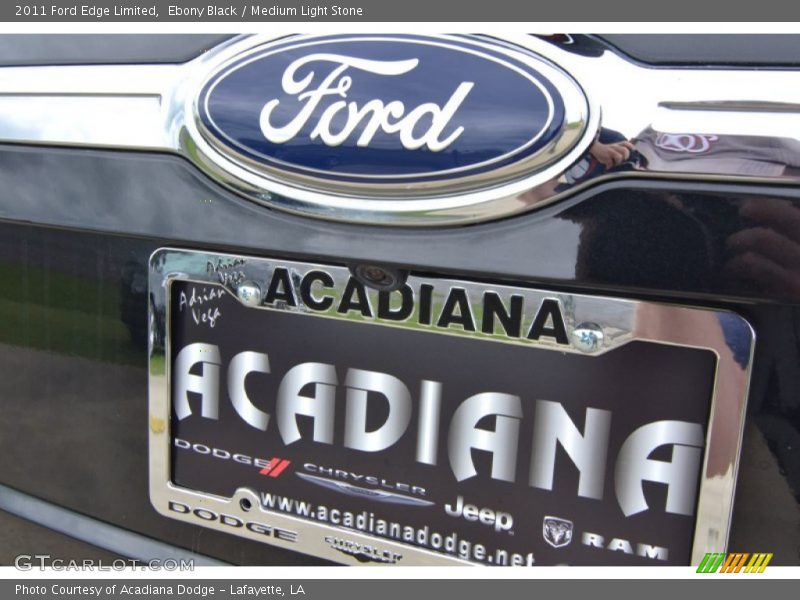 Ebony Black / Medium Light Stone 2011 Ford Edge Limited