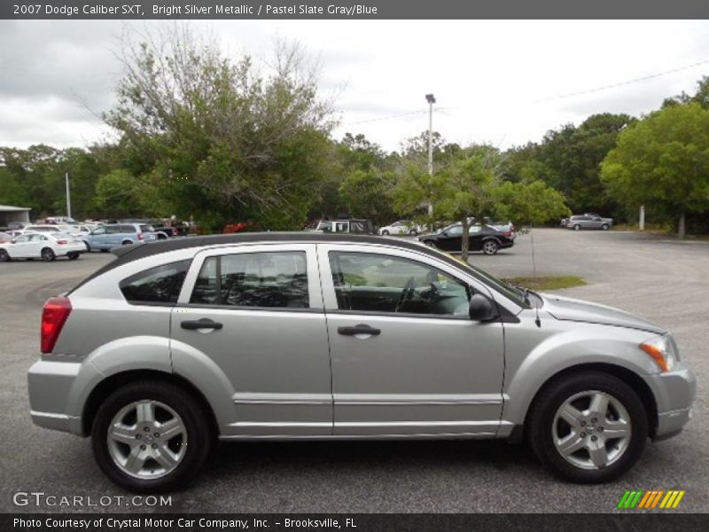 Bright Silver Metallic / Pastel Slate Gray/Blue 2007 Dodge Caliber SXT
