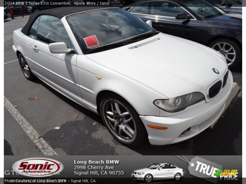 Alpine White / Sand 2004 BMW 3 Series 330i Convertible