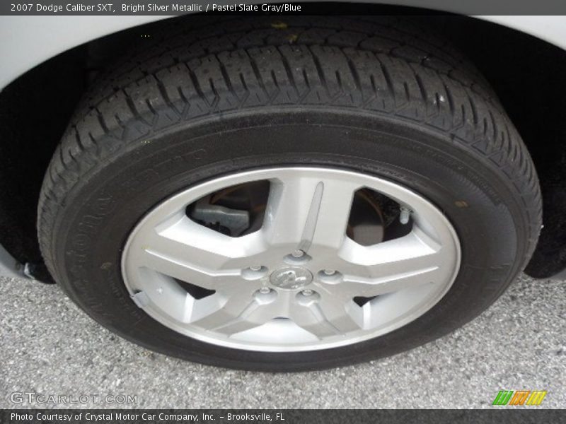 Bright Silver Metallic / Pastel Slate Gray/Blue 2007 Dodge Caliber SXT