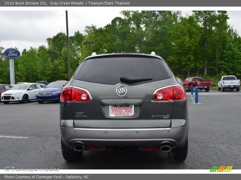 Gray Green Metallic / Titanium/Dark Titanium 2010 Buick Enclave CXL