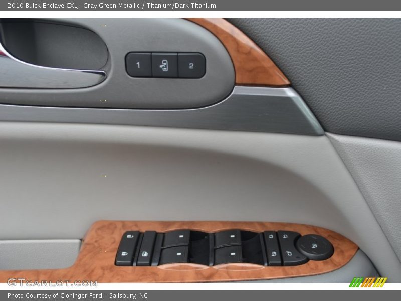 Gray Green Metallic / Titanium/Dark Titanium 2010 Buick Enclave CXL