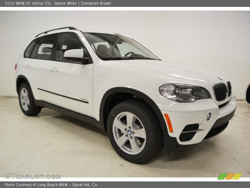 Alpine White / Cinnamon Brown 2013 BMW X5 xDrive 35i
