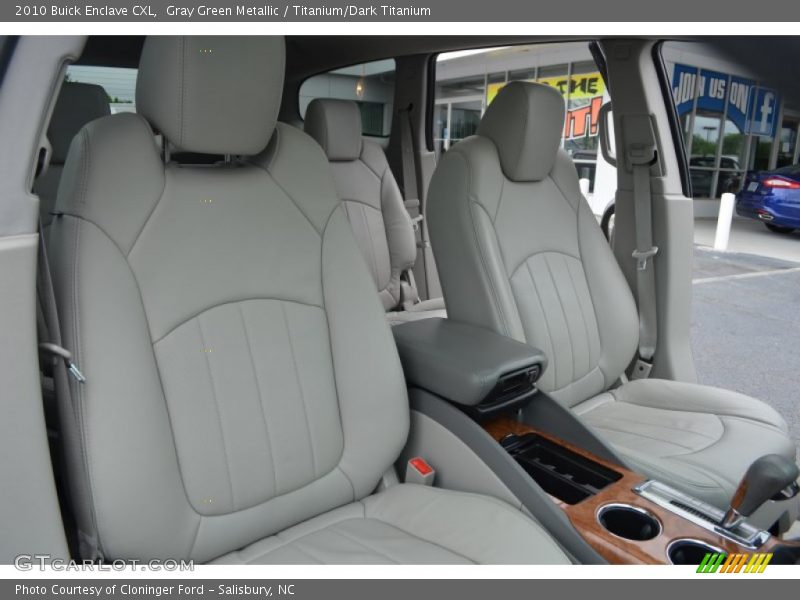 Gray Green Metallic / Titanium/Dark Titanium 2010 Buick Enclave CXL