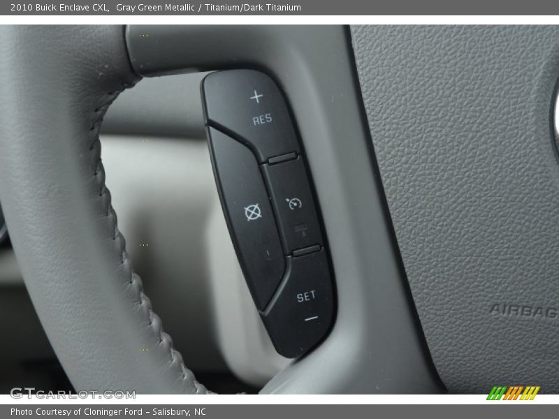 Gray Green Metallic / Titanium/Dark Titanium 2010 Buick Enclave CXL