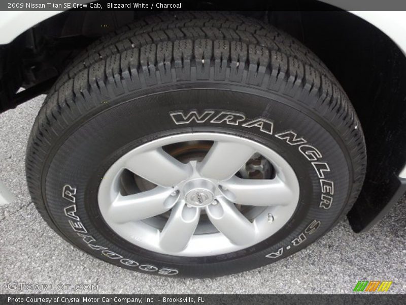 Blizzard White / Charcoal 2009 Nissan Titan SE Crew Cab