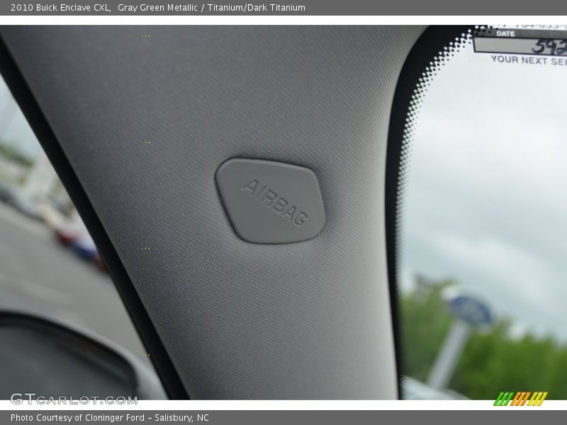 Gray Green Metallic / Titanium/Dark Titanium 2010 Buick Enclave CXL