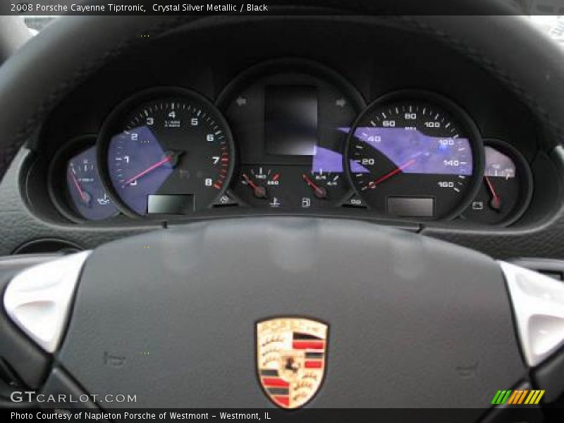 Crystal Silver Metallic / Black 2008 Porsche Cayenne Tiptronic