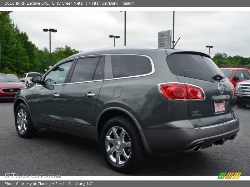 Gray Green Metallic / Titanium/Dark Titanium 2010 Buick Enclave CXL
