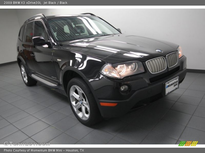 Jet Black / Black 2009 BMW X3 xDrive30i