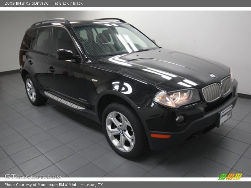Jet Black / Black 2009 BMW X3 xDrive30i