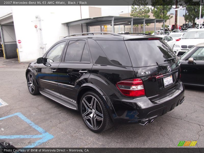 Black / Black 2007 Mercedes-Benz ML 63 AMG 4Matic