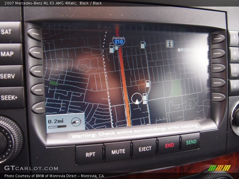 Navigation of 2007 ML 63 AMG 4Matic