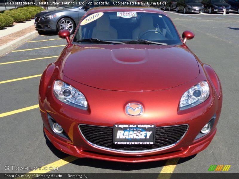 Copper Red Mica / Dune Beige 2010 Mazda MX-5 Miata Grand Touring Hard Top Roadster