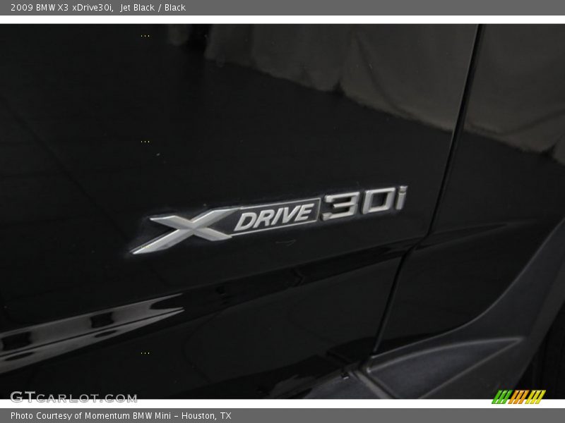 Jet Black / Black 2009 BMW X3 xDrive30i