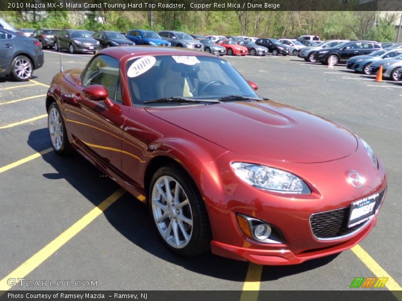 Copper Red Mica / Dune Beige 2010 Mazda MX-5 Miata Grand Touring Hard Top Roadster