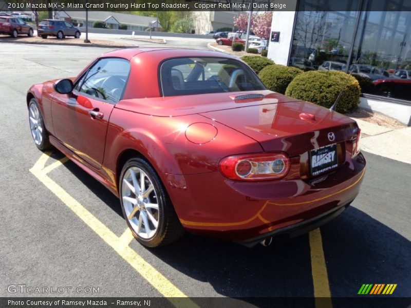 Copper Red Mica / Dune Beige 2010 Mazda MX-5 Miata Grand Touring Hard Top Roadster