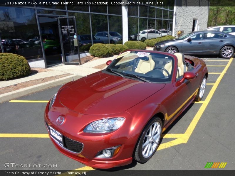 Copper Red Mica / Dune Beige 2010 Mazda MX-5 Miata Grand Touring Hard Top Roadster