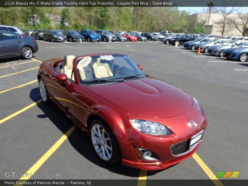 Copper Red Mica / Dune Beige 2010 Mazda MX-5 Miata Grand Touring Hard Top Roadster