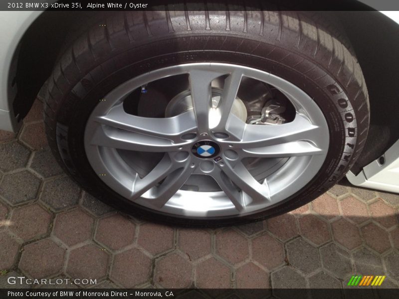 Alpine White / Oyster 2012 BMW X3 xDrive 35i