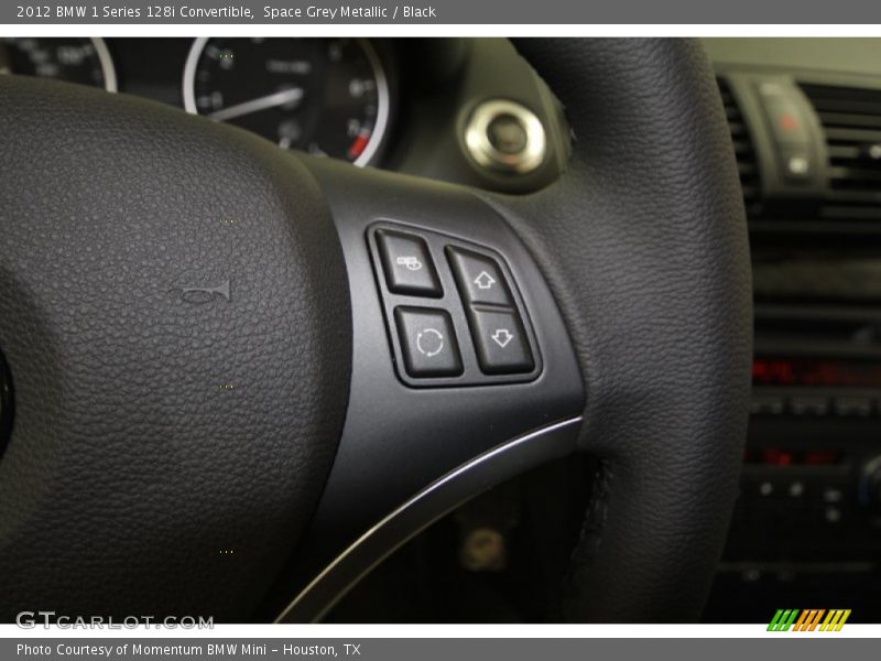 Space Grey Metallic / Black 2012 BMW 1 Series 128i Convertible