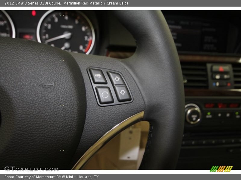 Vermilion Red Metallic / Cream Beige 2012 BMW 3 Series 328i Coupe