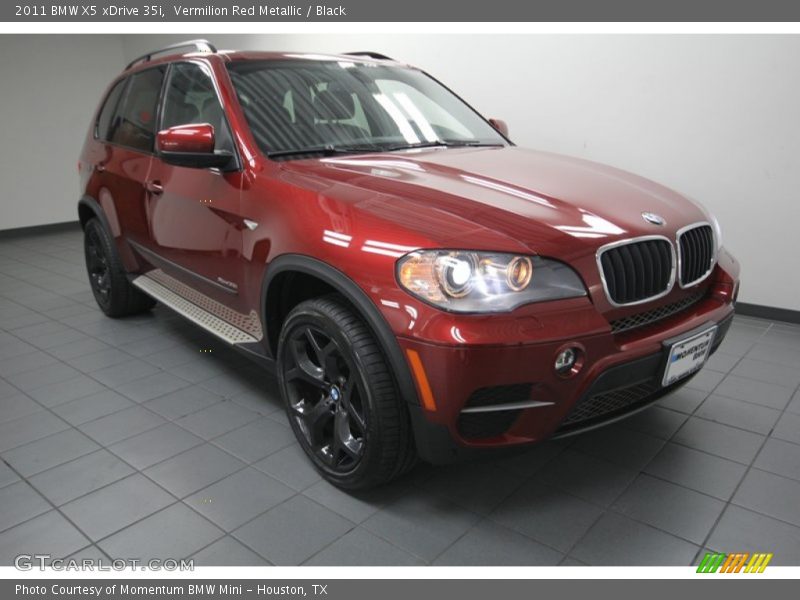 Vermilion Red Metallic / Black 2011 BMW X5 xDrive 35i