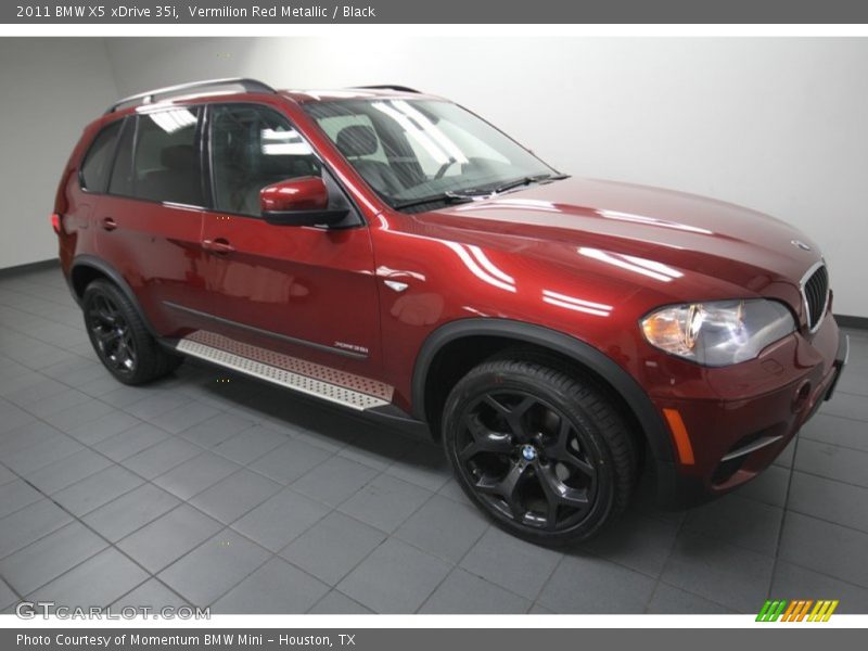 Vermilion Red Metallic / Black 2011 BMW X5 xDrive 35i
