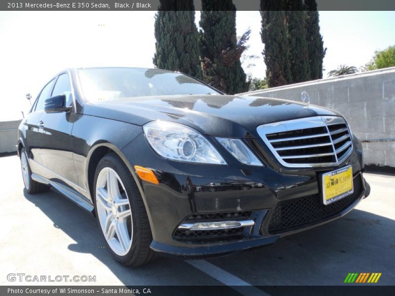 Black / Black 2013 Mercedes-Benz E 350 Sedan