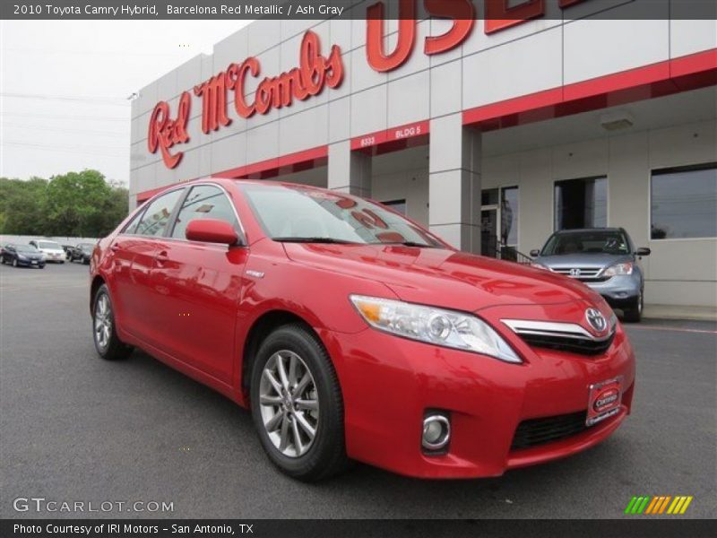 Barcelona Red Metallic / Ash Gray 2010 Toyota Camry Hybrid