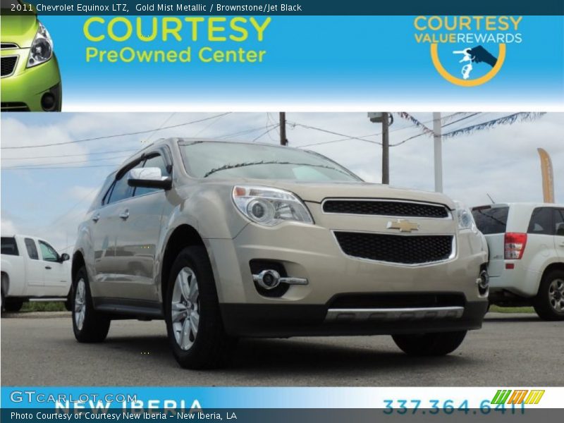 Gold Mist Metallic / Brownstone/Jet Black 2011 Chevrolet Equinox LTZ