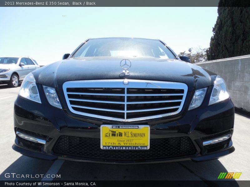 Black / Black 2013 Mercedes-Benz E 350 Sedan
