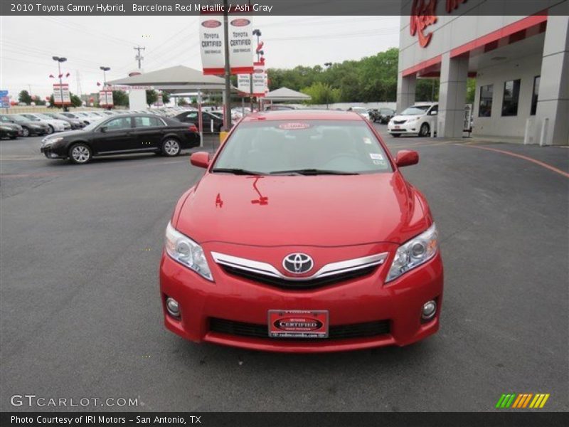 Barcelona Red Metallic / Ash Gray 2010 Toyota Camry Hybrid