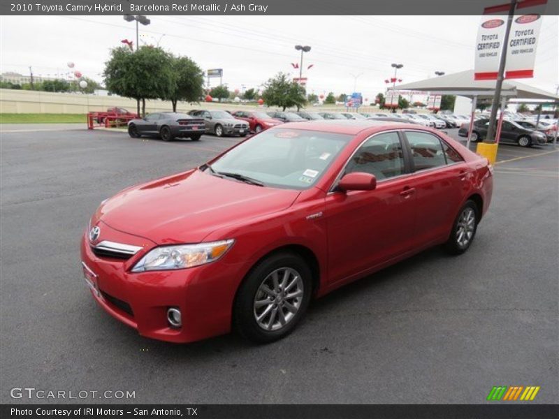 Barcelona Red Metallic / Ash Gray 2010 Toyota Camry Hybrid