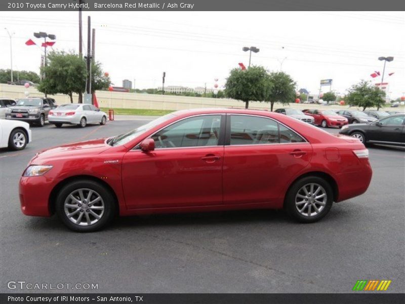 Barcelona Red Metallic / Ash Gray 2010 Toyota Camry Hybrid