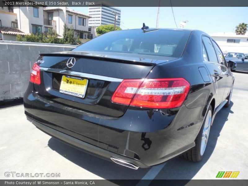 Black / Black 2013 Mercedes-Benz E 350 Sedan