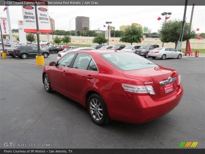 Barcelona Red Metallic / Ash Gray 2010 Toyota Camry Hybrid