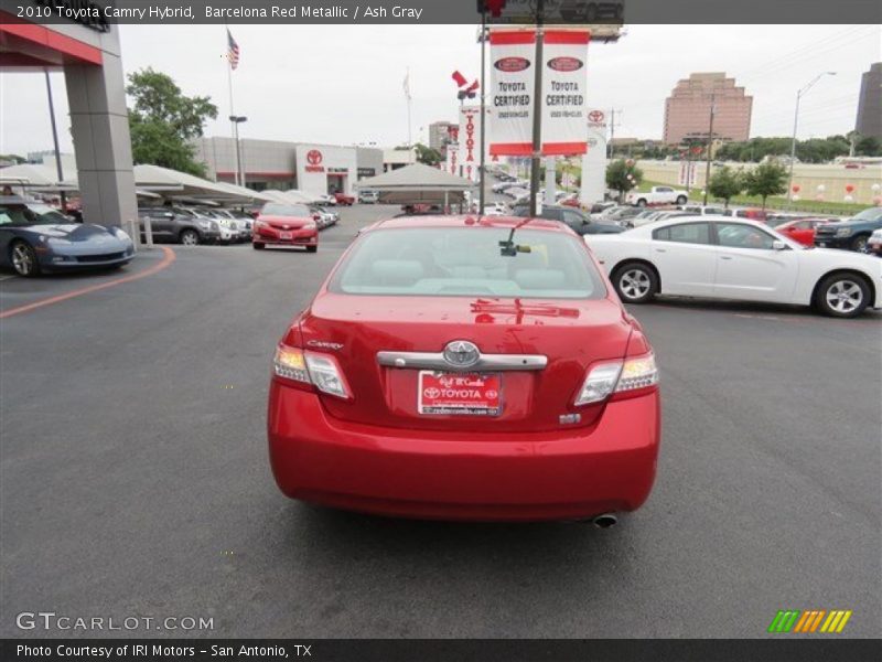 Barcelona Red Metallic / Ash Gray 2010 Toyota Camry Hybrid