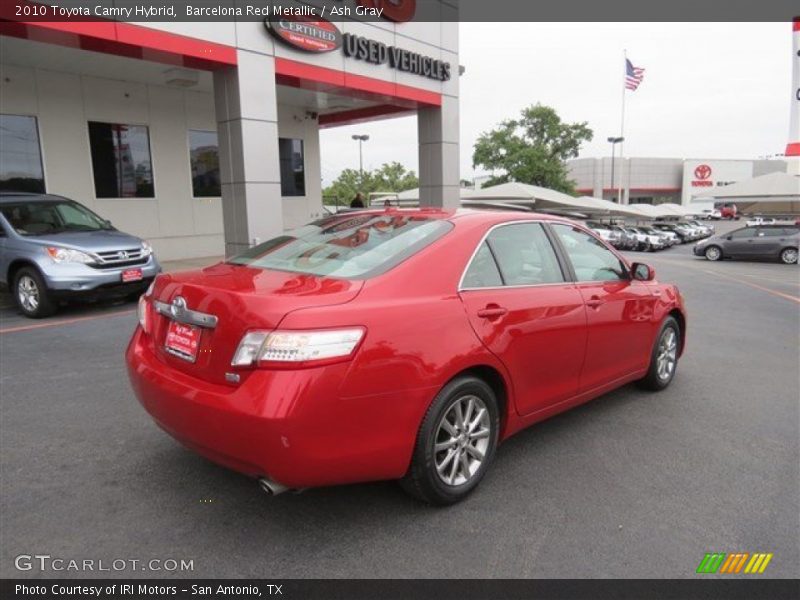 Barcelona Red Metallic / Ash Gray 2010 Toyota Camry Hybrid