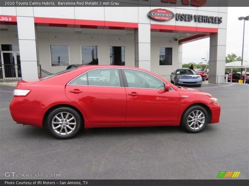 Barcelona Red Metallic / Ash Gray 2010 Toyota Camry Hybrid