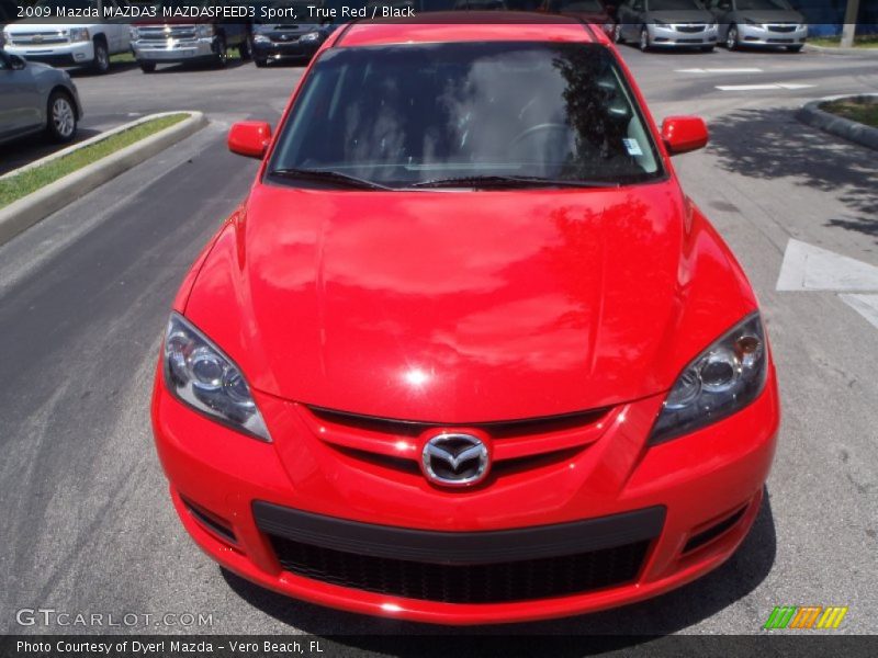 True Red / Black 2009 Mazda MAZDA3 MAZDASPEED3 Sport