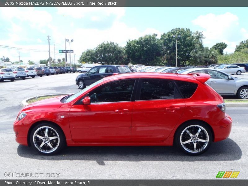 True Red / Black 2009 Mazda MAZDA3 MAZDASPEED3 Sport